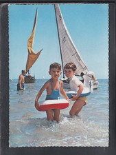 Postcard Children with Sea