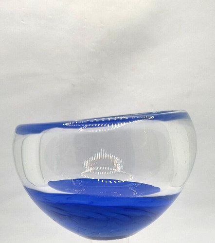 Vaso vetro blu cobalto - vaso,