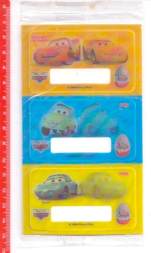 Kinder sorpresa cars - cars, 2006