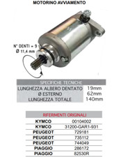 MOTORINO D'AVVIAMENTO PIAGGIO