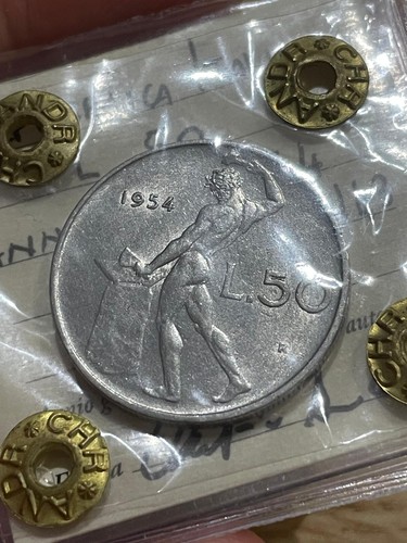 Lire 1954 periziata - 50,