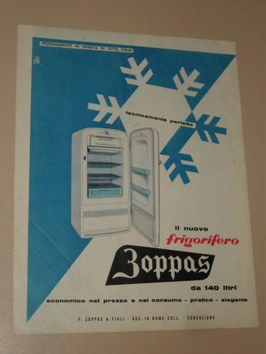 Zoppas frigorifero - zoppas,