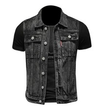 NUOVO 2026 Uomo Nero Denim