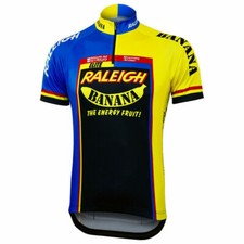 Maglia ciclismo retrò raleigh uomo ciclismo maniche corte maglie bicicletta jersey