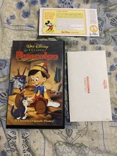 PINOCCHIO VHS WALT DISNEY I CLASSICI EDIZIONE MARZO 1993 CON BUSTA