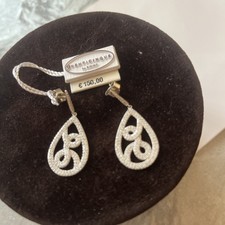 Orecchini argento Rodiato