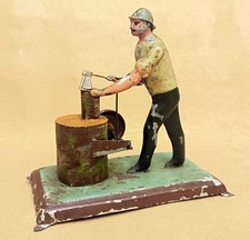 Bambola Fleischmann Old "Tin Toy Drive Models: Wood Chipper", dipinta a mano, Germania