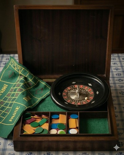 Set roulette vintage legno - set,