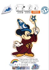 patch Fantasia toppa termoadesiva Walt Disney character iron on Mickey stregone