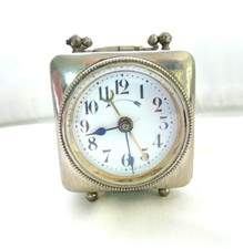 ANTICO OROLOGIO TAVOLO CAPPUCINA MARESCIALLA DA VIAGGIO RESTAURO PARTI RICAMBIO