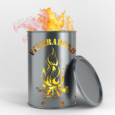 Bidone fuoco sera di fuoco |