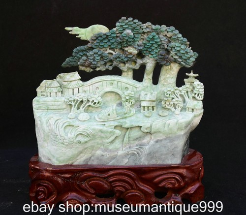 Statua cinese giada - 10,8",