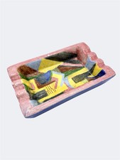 Posacenere vintage anni ‘80 dipinto a mano