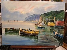 DIPINTO OLIO SU TELA,COSTIERA