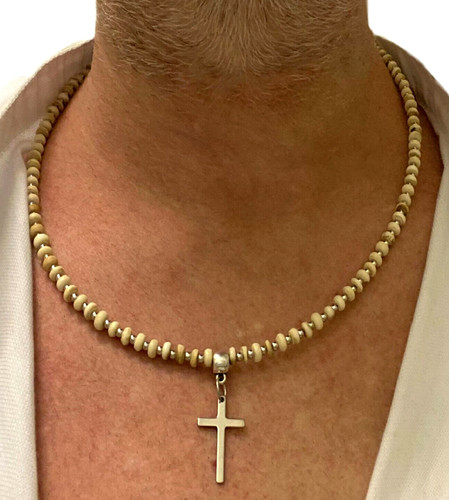 Collana con croce uomo - collana,