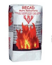 Cemento refrattario malta rei alta tempera e caminetti canne fumarie recad 5 Kg