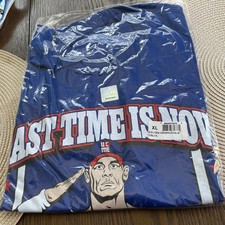 WWE Authentic John Cena Summerslam Shirt 2025 Farewell Tour NY Giants - XL