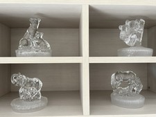 SET DI SCULTURE IN CRISTALLO