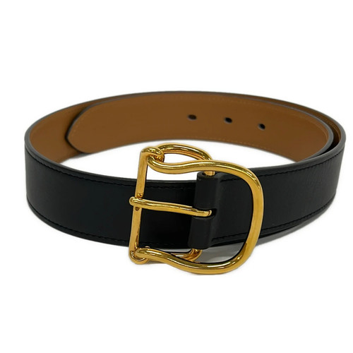 Hermes salt black gold veau - gold,