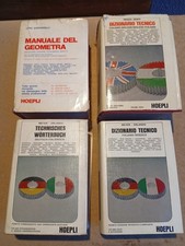 Lotto Hoepli - Manuale Geometra Gasparelli, Dizionario tecnico inglese e tedesco