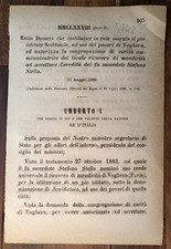 VOGHERA 1886 REGIO DECRETO X