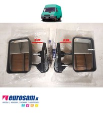 2 x  SPECCHIO SPECCHIETTO RETROVISORE DX E SX IVECO DAILY 89 - 99 CORTO GRIGIO