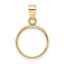 14k Oro Giallo Bordo Liscio