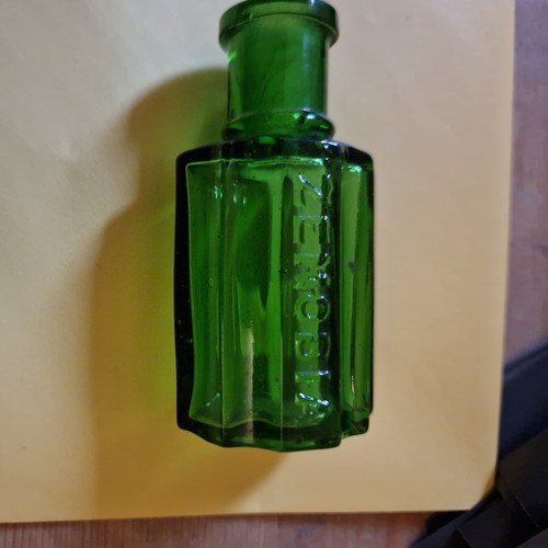 Antique green glass - 4,