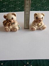 2x Thun Orso Orsetto Orsacchiotto Cuore Quadrifoglio Fuori Produzione Vintage