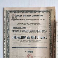 Azione Titolo Obbligazione Kaolin De L'Est Strasbourg 1927 come da foto