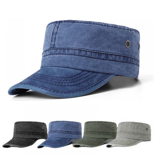 Cappello piatto uomo cotone