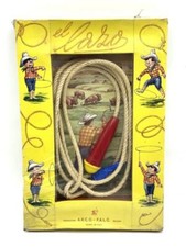 VINTAGE ARCOFALC EL LAZO GIOCATTOLO LAZO WEST WESTERN COWBOYS ANNI 70 Nuovo# O