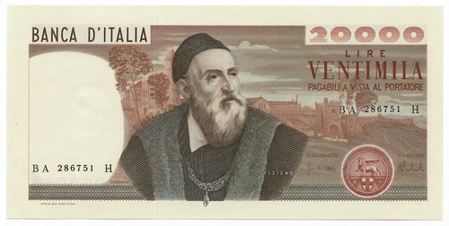 20000 lire banca italia - 20000,
