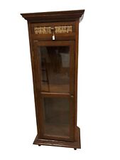 Vetrinetta in legno Sheesham e Midollino 140 cm h