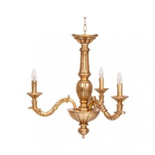 Lampadario classico in legno