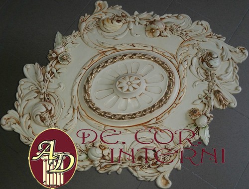 Rosoni gesso decorati - rosoni,