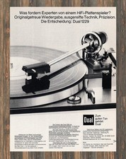 Dual 1229 - Pubblicità Pubblicità Pubblicità Originale 1972