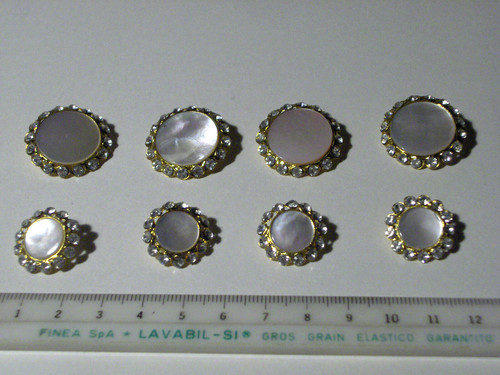 Bottoni vintage madreperla - vintage,