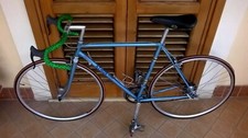 Bicicletta da Corsa Anni '70 - Telaio Azzurro e Manubrio Verde