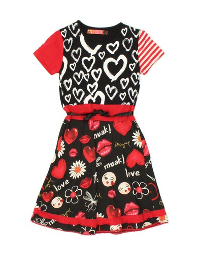 Abito desigual bambina - abito, grafica
