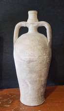 VASO ANTICO IN TERRACOTTA GIARA BUMMULU CON MANICI ANFORA PER OLIO-H 45cm