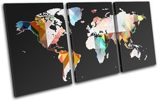 World Map Geometric  Maps