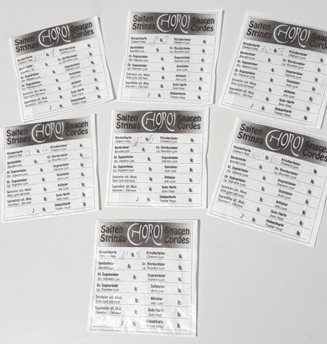 Choroi set corde per arpa - corde,