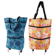 2 Pcs Borse Shopping Carrello