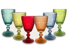 Set 6 calici bicchieri vetro