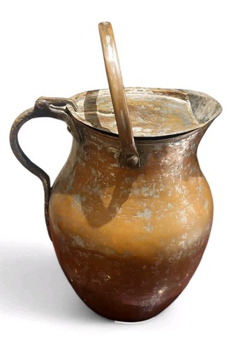 Antica brocca rame ottone - brocca,