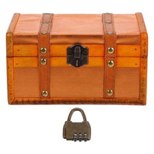 Cassa Porta Legna Scatola in Legno Conservazione Di Gioielli Del Pirata