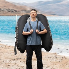 Schienale zattera barca da pesca gonfiabile portatile angolo regolabile entro 130 kg nuovo