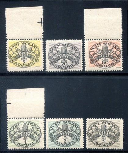 1946 vaticano segnatasse - segnatasse, righe