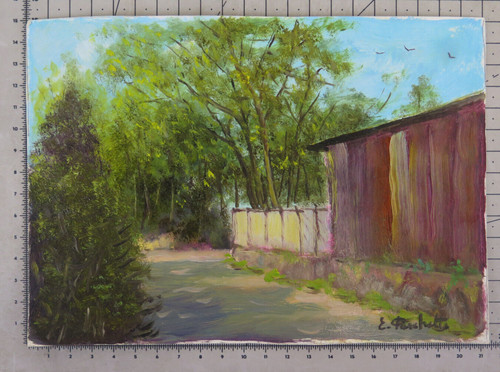 Piccolo quadro olio scorcio - olio,